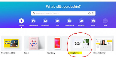 How to use canva to create blog banners