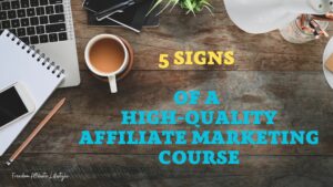 Quality Affiliate Marketing courses