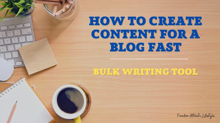 Create Content Fast