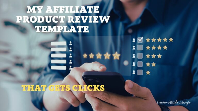 My Affiliate Marketing Review Template